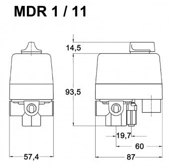 Реле давления Condor MDR 1/11 GEA AAEA 060A080 XDE XXX