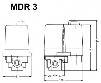 Реле давления Condor MDR 3/11 R3/20 GDA AAAA 090A110 CHI KXX