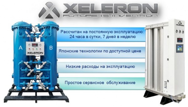 Генератор азота двухколонный Xeleron YQD-350N